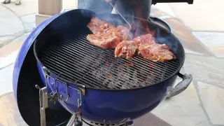 Chicken Thighs on Weber Kettle