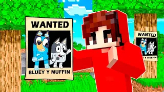 Bluey and Muffin are lost in Minecraft