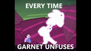 Every time Garnet unfuses/refuses