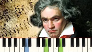 Ode to Joy - Easy Version - Beethoven [Piano Tutorial] (Synthesia)