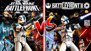 Star Wars Battlefront 2 Remastered Mod vs Battlefront 2 Classic - Direct Comparison