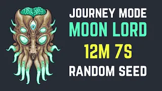 Terraria Moon Lord in 12:07 Journey Mode Random Seed [FWR]