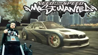 Эпичные погони в старом добром Need for Speed Most Wanted 2005 на руле Fanatec ClubSport