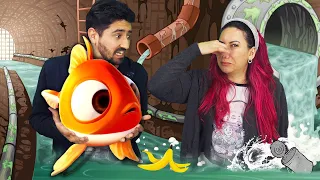 NOSSO PEIXE ESTÁ PRESO NO ESGOTO no I am Fish - Episódio 2