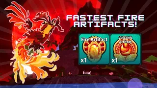 How to get Fire & Volcanic Artifacts in the FASTEST WAY!!! | Creatures of Sonaria