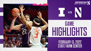 Men's Basketball - at Illinois - Game Highlights (2/13/22)