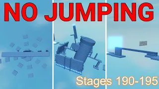 No Jumping Difficulty Chart Obby (Stages 190-195)