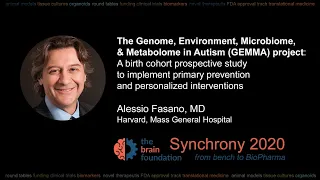 Genome, Environment, Microbiome & Metabolome in Autism - Alessio Fasano MD @SynchronySymposium2020