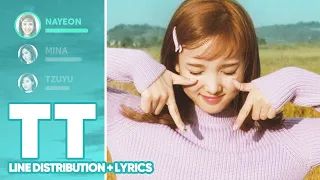 TWICE - TT (Line Distribution + Lyrics Color Coded) PATREON REQUESTED