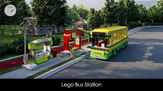 Lego City Bus Station 60154 done in Studio 2.0 | Speed Build