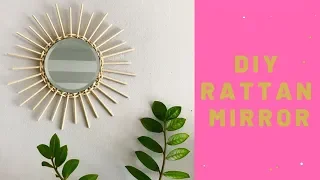 DIY Rattan Mirror | PINTEREST INSPIRED