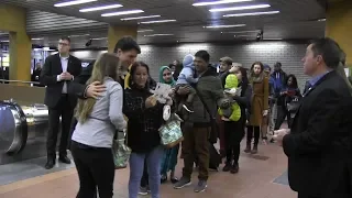 Trudeau thanks morning commuters in his Montreal riding after election victory