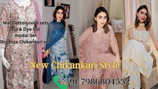 Multi Design and Fabric Chikankari in one video || Affordable Price Sets #chikankari #suits #viral