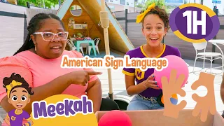 Meekah Learns American Sign Language | Blippi and Meekah Educational Videos For Kids