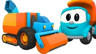 Leo the Truck & Kids Street Vehicles: Road Repair Machine - Car Cartoons for Children