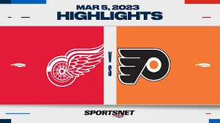 NHL Highlights | Red Wings vs. Flyers - March 5, 2023