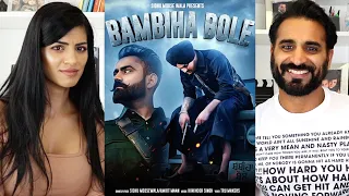 BAMBIHA BOLE (Official Video) Amrit Maan | Sidhu Moose Wala | Tru Makers | REACTION!!!