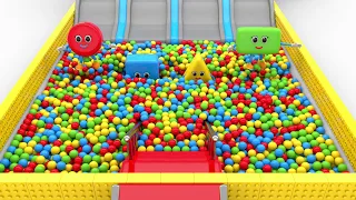 Shapes Fun Play with Color Balls - Learning Videos