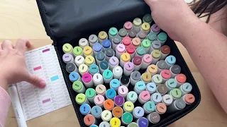 Alcohol Markers Set, 100 Colors Dual Tip Chisel & Fine Art Markers REVIEW