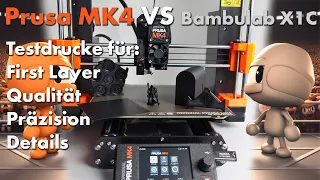 Prusa MK4 vs. Bambulab X1C: Druckvergleich in 5 Tests