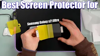 Best Screen Protector for Samsung Galaxy s21 Ultra