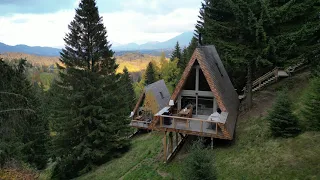 Strajerii Verzi - 4 A-frame-uri aflate in Sirnea, jud Brasov