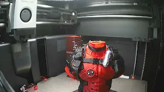BambuLab P1S Timelapse, Deadpool Playing with Swords, full color