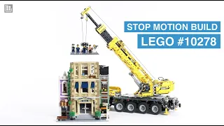 Lego Police Station #10278 - FUN Stop Motion Build - Self Build LEGO Modular Building