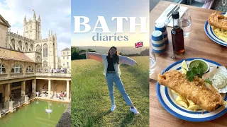 things to do in Bath 🛁 UK Travel Vlog 🇬🇧 | Roman Baths, Bridgerton sets, good food & graduation 🎓