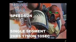Warhammer 40k Dawn of War Speedrun (single segment normal) 2hrs 17min 10sec