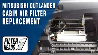 How to Replace Cabin Air Filter 2007 Mitsubishi Outlander