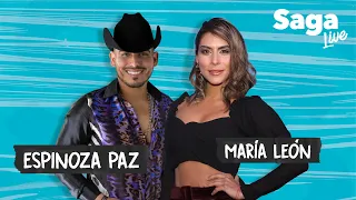 María León y Espinoza Paz con Adela Micha