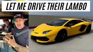 They let me take their Lamborghini SVJ! $650,000 DDE