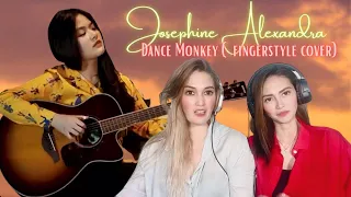 First time REAKSI Josephine Alexandra fingerstyle cover | “Dance Monkey” by Tones and I | amazing!♥️