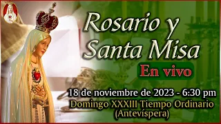 ⛪ Rosario y Santa Misa ⚜ Sábado 18 de noviembre 6:30 p.m. | Caballeros de la Virgen