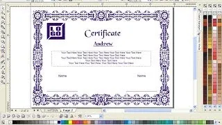 How to Design a Certificate Using CoreDRAW very Simple