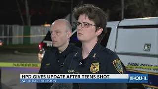 HPD gives update after 2 teens shot in SE Houston