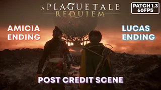 A Plague Tale Requiem - All Endings (Amicia and Lucas Ending Plus Post Credit Scene)