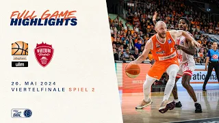 ratiopharm ulm vs. Würzburg Baskets - Full Game Highlights - Viertelfinale Spiel 2 - Playoffs 23/24