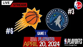 Phoenix Suns vs Minnesota Timberwolves Game 1 Live Stream (Play-By-Play & Scoreboard) #NBAPlayoffs