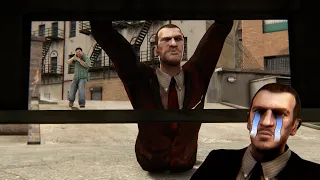 Niko is suffering too much. My heart goes out to him！In traffic at a speed of 9999999！ - GTA4