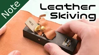 Leather Skiving by Mini Wood Block Plane～豆カンナで革の床漉に挑戦【自作工房】