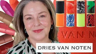 DRIES VAN NOTEN Lipsticks!  Four Colors Four Cases Three Formulas - Try on & Swatches