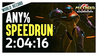 Metroid Prime Remastered Any% Speedrun in 2:04:16 (Former World Record)