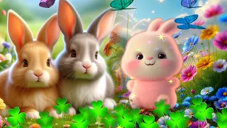 Relaxing Music for Children. Bunnies, Sounds of Nature, Birds Singing, Sound of Water. Lullabies