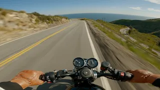 Afternoon Malibu Backroad POV Ride - Part 2 // Triumph Speed Twin 1200 [4K]