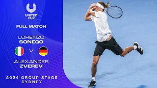 Lorenzo Sonego v Alexander Zverev Full Match | United Cup 2024 Group D