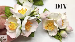 DIY/МК❗ 😲Букетики квітів із фоамірану на заколці🌿ніжність 100%