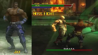 Jax VS Baraka - Mortal Kombat Shaolin Monks | HARD 1080P Gameplay