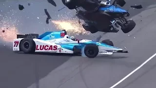 MASSIVE CRASH - 2017 Indy 500 Scott Dixon Crash